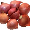 seven shallot multipliers against a white background